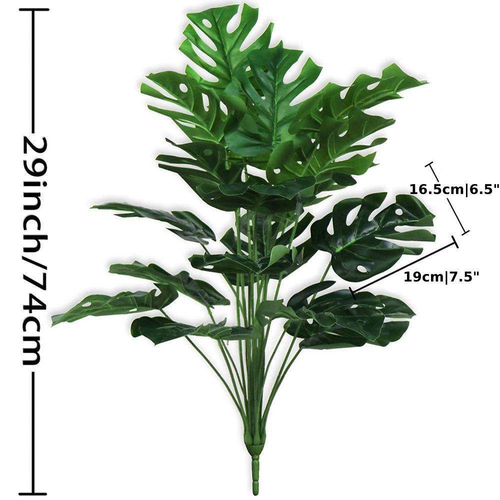 Tall Fake Turtle Tree Leaves