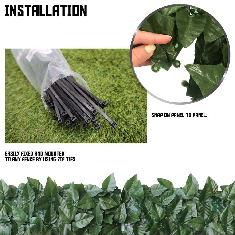 Artificial Laurel Fence