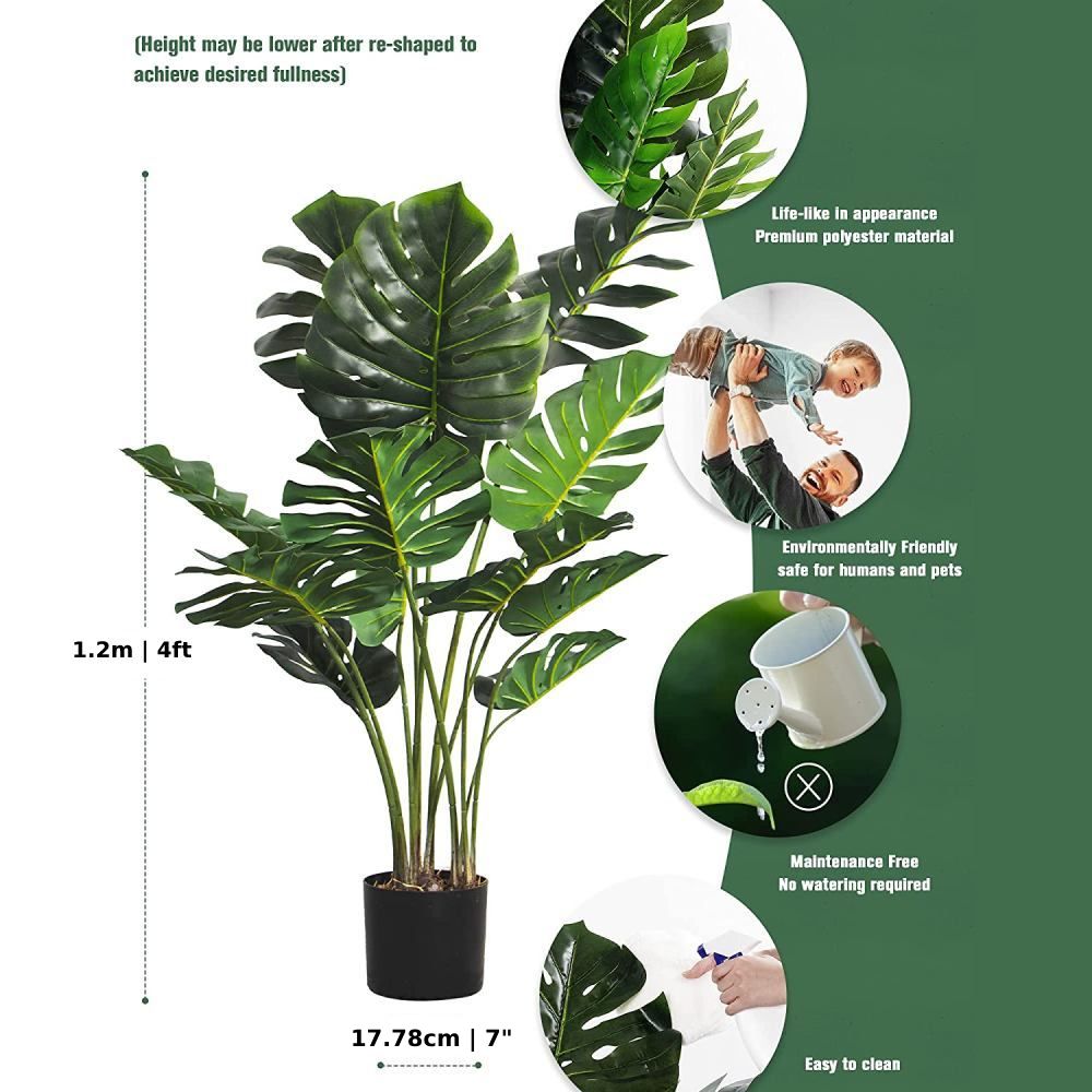 Artificial Monstera Plant: image 5