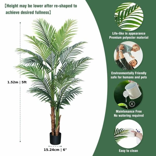 faux artificial palm tree